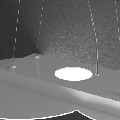 CLOUD SOSPENSIONE DOPPIA ILLUMINAZIONE 6 LUCI IN METALLO 3 COLORI LAMPADINE ATTACCO GX53 Top Light Illuminazione - Cristalensi S