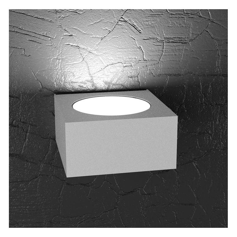 PLATE APPLIQUE MONOEMISSIONE IN METALLO 4 COLORI CON LAMPADINA LED SOSTITUIBILE Top Light Illuminazione - Cristalensi Shop Onlin