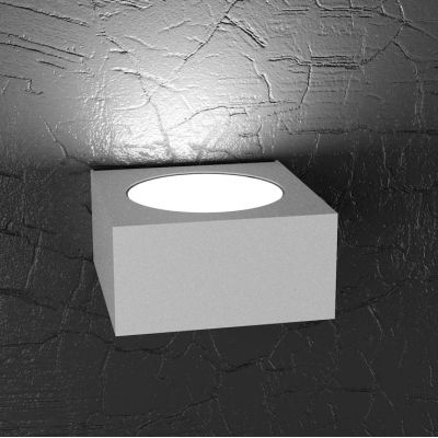 PLATE APPLIQUE MONOEMISSIONE IN METALLO 4 COLORI CON LAMPADINA LED SOSTITUIBILE Top Light Illuminazione - Cristalensi Shop Onlin