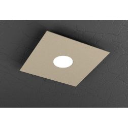 PLATE PICCOLA PLAFONIERA IN METALLO 4 COLORI 1 SOLA LUCE MODERNA LAMPADINE ATTACCO GX53 Top Light Illuminazione - Cristalensi Sh