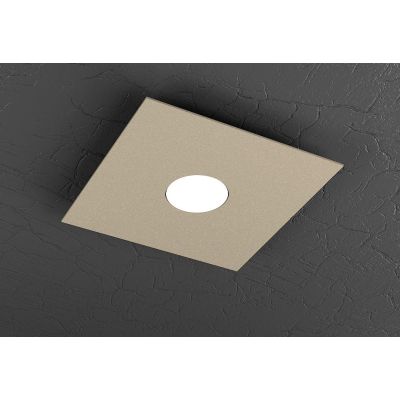 PLATE PICCOLA PLAFONIERA IN METALLO 4 COLORI 1 SOLA LUCE MODERNA LAMPADINE ATTACCO GX53 Top Light Illuminazione - Cristalensi Sh