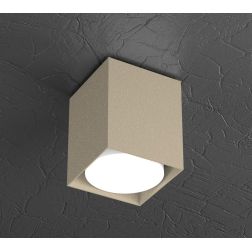 PLATE FARETTO A CUBO DA SOFFITTO IN METALLO 4 COLORI CON LAMPADINA ATTACCO GX53 Top Light Illuminazione - Cristalensi Shop Onlin 2