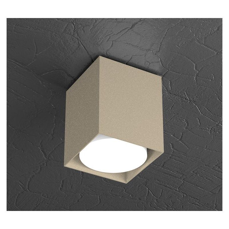 PLATE FARETTO A CUBO DA SOFFITTO IN METALLO 4 COLORI CON LAMPADINA ATTACCO GX53 Top Light Illuminazione - Cristalensi Shop Onlin