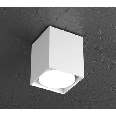 PLATE FARETTO A CUBO DA SOFFITTO IN METALLO 4 COLORI CON LAMPADINA ATTACCO GX53 Top Light Illuminazione - Cristalensi Shop Onlin