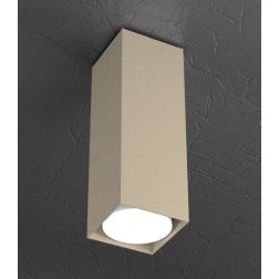 PLATE FARETTO DA SOFFITTO ALTEZZA CM 25 IN METALLO 4 COLORI CON LAMPADINA ATTACCO GX53 Top Light Illuminazione - Cristalensi Sho