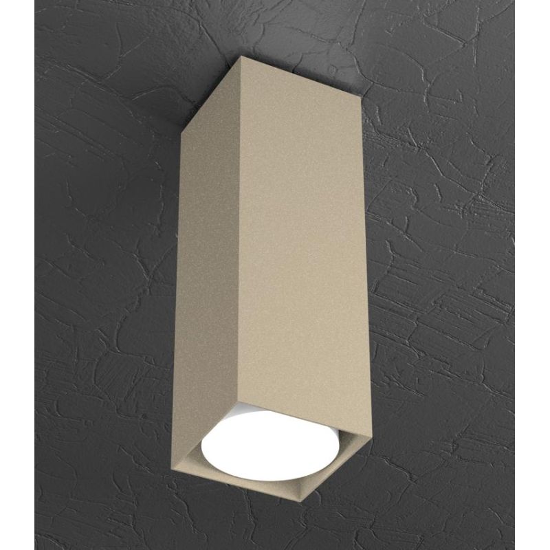 PLATE FARETTO DA SOFFITTO ALTEZZA CM 25 IN METALLO 4 COLORI CON LAMPADINA ATTACCO GX53 Top Light Illuminazione - Cristalensi Sho