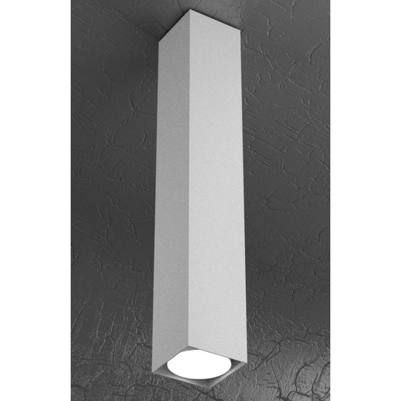 PLATE LAMPADA DA SOFFITTO ALTEZZA CM 50 IN METALLO 4 COLORI CON LAMPADINA ATTACCO GX53 Top Light Illuminazione - Cristalensi Sho