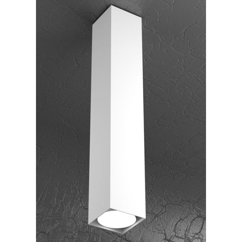 PLATE LAMPADA DA SOFFITTO ALTEZZA CM 50 IN METALLO 4 COLORI CON LAMPADINA ATTACCO GX53 Top Light Illuminazione - Cristalensi Sho