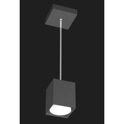 PLATE SOSPENSIONE SINGOLA A CUBO IN METALLO 4 COLORI CON LAMPADINA ATTACCO GX53 Top Light Illuminazione - Cristalensi Shop Onlin