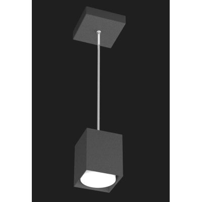 PLATE SOSPENSIONE SINGOLA A CUBO IN METALLO 4 COLORI CON LAMPADINA ATTACCO GX53 Top Light Illuminazione - Cristalensi Shop Onlin