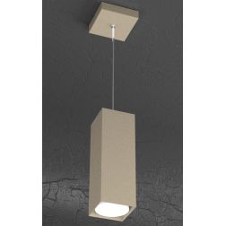 PLATE SOSPENSIONE SINGOLA MODERNA H25 IN METALLO 4 COLORI CON LAMPADINA ATTACCO GX53 Top Light Illuminazione - Cristalensi Shop 