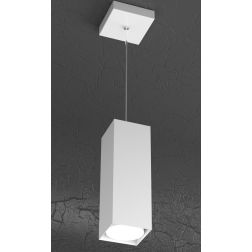 PLATE SOSPENSIONE SINGOLA MODERNA H25 IN METALLO 4 COLORI CON LAMPADINA ATTACCO GX53 Top Light Illuminazione - Cristalensi Shop  2