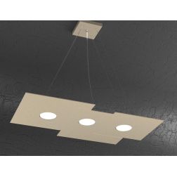 PLATE SOSPENSIONE RETTANGOLARE 5 LUCI IN METALLO 4 COLORI MODERNA LAMPADINE ATTACCO GX53 Top Light Illuminazione - Cristalensi S 2