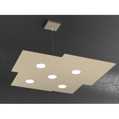 PLATE SOSPENSIONE 7 LUCI IN METALLO 4 COLORI MODERNA LAMPADINE ATTACCO GX53 Top Light Illuminazione - Cristalensi Shop Online