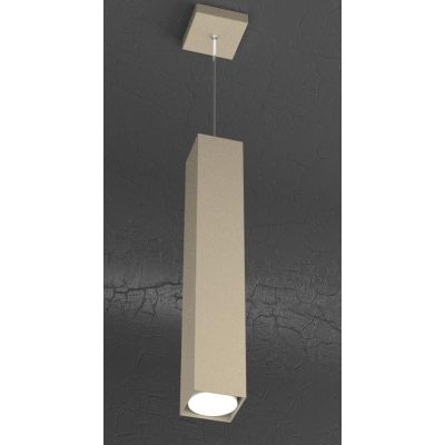 PLATE SOSPENSIONE SINGOLA MODERNA H50 IN METALLO 4 COLORI CON LAMPADINA ATTACCO GX53 Top Light Illuminazione - Cristalensi Shop 