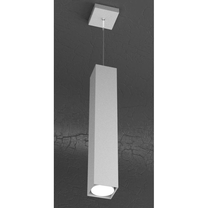 PLATE SOSPENSIONE SINGOLA MODERNA H50 IN METALLO 4 COLORI CON LAMPADINA ATTACCO GX53 Top Light Illuminazione - Cristalensi Shop 