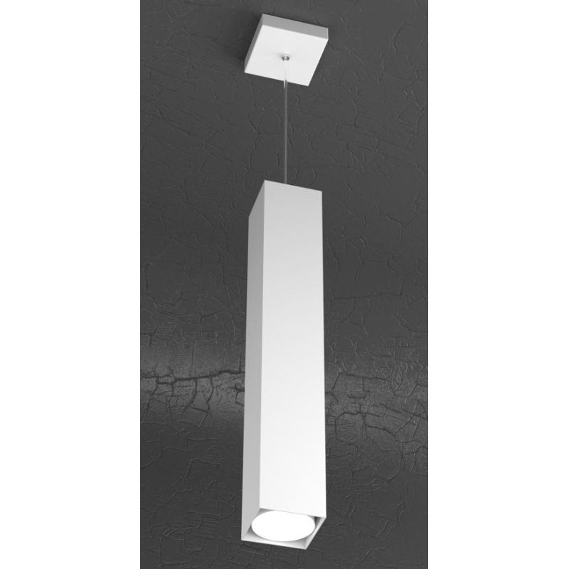 PLATE SOSPENSIONE SINGOLA MODERNA H50 IN METALLO 4 COLORI CON LAMPADINA ATTACCO GX53 Top Light Illuminazione - Cristalensi Shop 