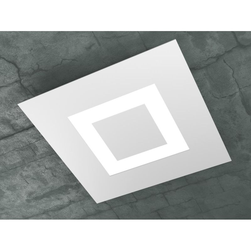 CARPET PLAFONIERA LATO 40 CM A LED 40W SOSTITUIBILI IN 3 COLORI Top Light Illuminazione - Cristalensi Shop Online