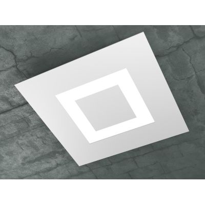 CARPET PLAFONIERA LATO 40 CM A LED 40W SOSTITUIBILI IN 3 COLORI Top Light Illuminazione - Cristalensi Shop Online