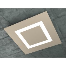 CARPET PLAFONIERA LATO 48 CM IN TRE COLORI A LED 64W LAMPADINE SOSTITUIBILI Top Light Illuminazione - Cristalensi Shop Online 2