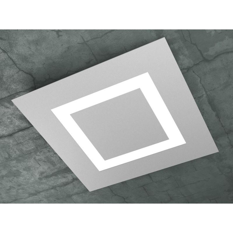 CARPET PLAFONIERA IN 3 COLORI LATO 58 CM A LED 80W LAMPADINE SOSTITUIBILI Top Light Illuminazione - Cristalensi Shop Online