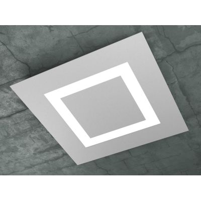 CARPET PLAFONIERA IN 3 COLORI LATO 58 CM A LED 80W LAMPADINE SOSTITUIBILI Top Light Illuminazione - Cristalensi Shop Online