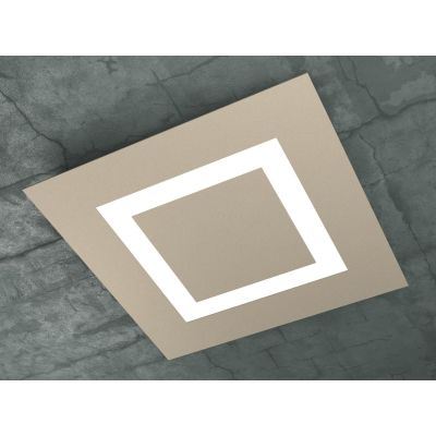 CARPET PLAFONIERA IN 3 COLORI LATO 58 CM A LED 80W LAMPADINE SOSTITUIBILI Top Light Illuminazione - Cristalensi Shop Online