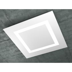 CARPET PLAFONIERA IN 3 COLORI LATO 58 CM A LED 80W LAMPADINE SOSTITUIBILI Top Light Illuminazione - Cristalensi Shop Online