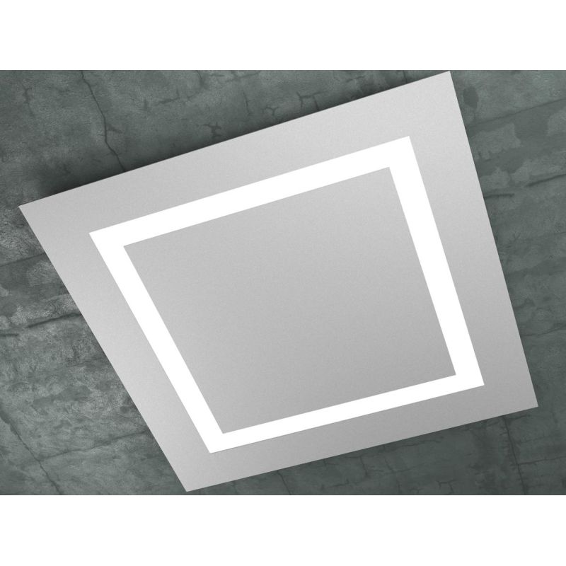 CARPET PLAFONIERA IN TRE COLORI LATO 70 CM A LED 120W LAMPADINE SOSTITUIBILI Top Light Illuminazione - Cristalensi Shop Online