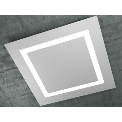 CARPET PLAFONIERA IN TRE COLORI LATO 70 CM A LED 120W LAMPADINE SOSTITUIBILI Top Light Illuminazione - Cristalensi Shop Online