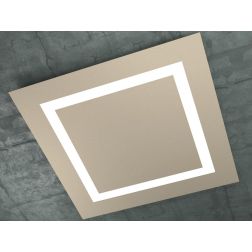 CARPET PLAFONIERA IN TRE COLORI LATO 70 CM A LED 120W LAMPADINE SOSTITUIBILI Top Light Illuminazione - Cristalensi Shop Online