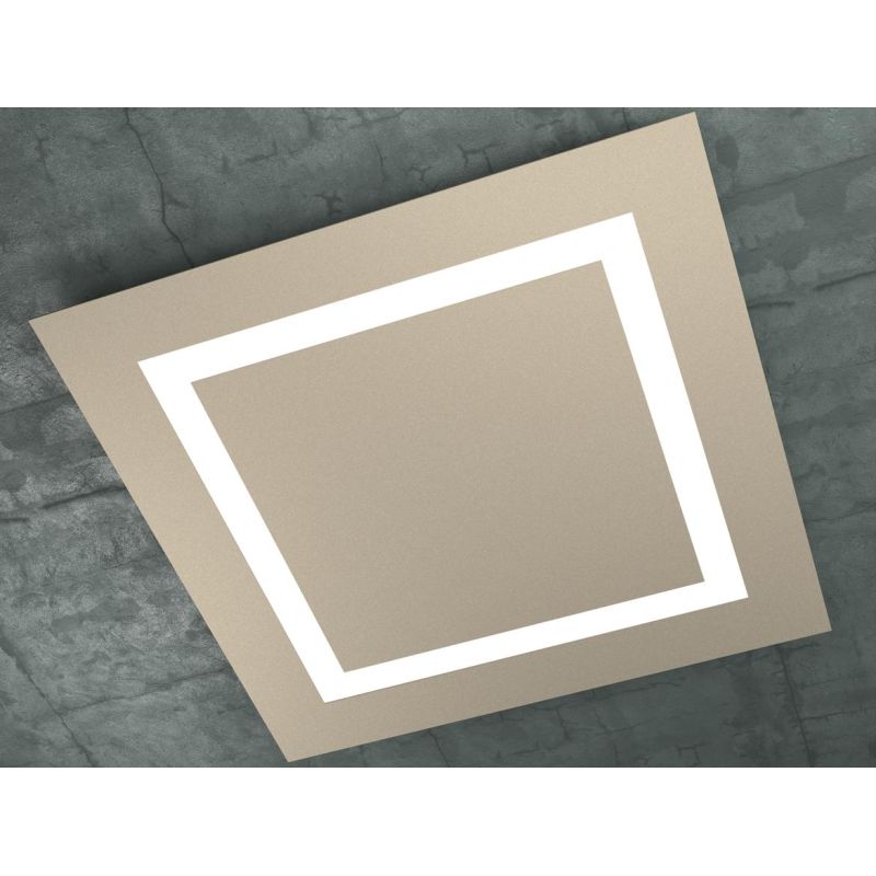 CARPET PLAFONIERA IN TRE COLORI LATO 70 CM A LED 120W LAMPADINE SOSTITUIBILI Top Light Illuminazione - Cristalensi Shop Online