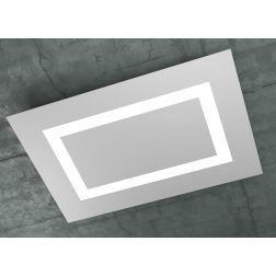 CARPET PLAFONIERA IN 3 COLORI RETTANGOLARE GRANDE A LED 90W LAMPADINE SOSTITUIBILI Top Light Illuminazione - Cristalensi Shop On 2