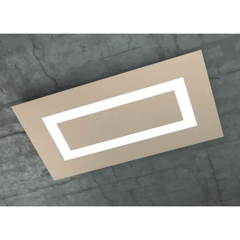 CARPET PLAFONIERA IN 3 COLORI RETTANGOLARE MEDIA A LED 80W LAMPADINE SOSTITUIBILI Top Light Illuminazione - Cristalensi Shop Onl