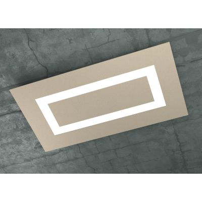 CARPET PLAFONIERA IN 3 COLORI RETTANGOLARE MEDIA A LED 80W LAMPADINE SOSTITUIBILI Top Light Illuminazione - Cristalensi Shop Onl