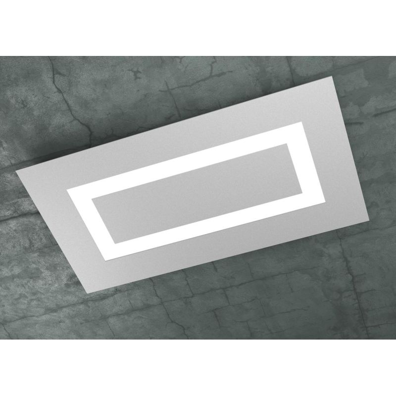 CARPET PLAFONIERA IN 3 COLORI RETTANGOLARE MEDIA A LED 80W LAMPADINE SOSTITUIBILI Top Light Illuminazione - Cristalensi Shop Onl