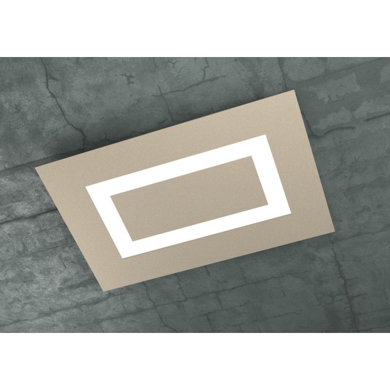 CARPET PLAFONIERA RETTANGOLARE PICCOLA A LED 60W SOSTITUIBILI IN 3 COLORI Top Light Illuminazione - Cristalensi Shop Online