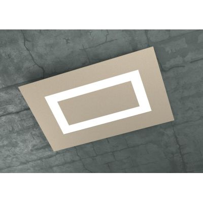 CARPET PLAFONIERA RETTANGOLARE PICCOLA A LED 60W SOSTITUIBILI IN 3 COLORI Top Light Illuminazione - Cristalensi Shop Online