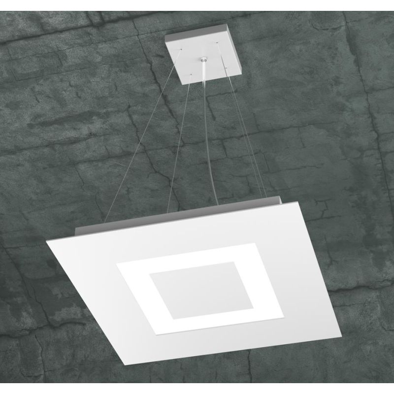 CARPET SOSPENSIONE IN TRE COLORI LATO 39 CM A LED 40W LAMPADINE SOSTITUIBILI Top Light Illuminazione - Cristalensi Shop Online