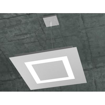 CARPET SOSPENSIONE IN TRE COLORI LATO 48 CM A LED 74W LAMPADINE SOSTITUIBILI Top Light Illuminazione - Cristalensi Shop Online