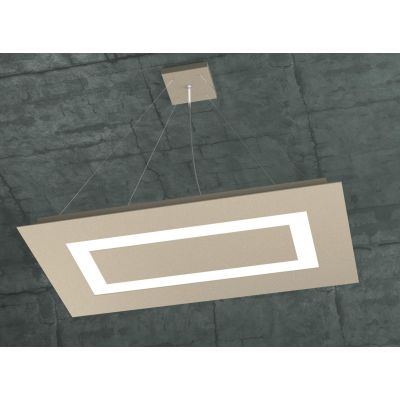 CARPET SOSPENSIONE RETTANGOLARE MEDIA IN 3 COLORI A LED 96W LAMPADINE SOSTITUIBILI Top Light Illuminazione - Cristalensi Shop On