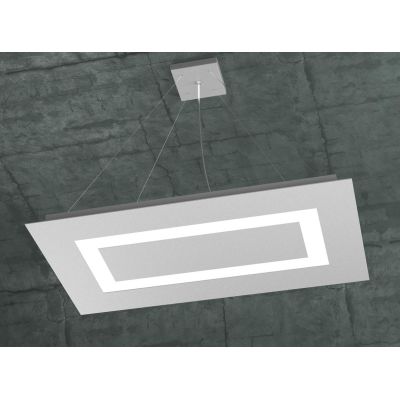 CARPET SOSPENSIONE RETTANGOLARE MEDIA IN 3 COLORI A LED 96W LAMPADINE SOSTITUIBILI Top Light Illuminazione - Cristalensi Shop On