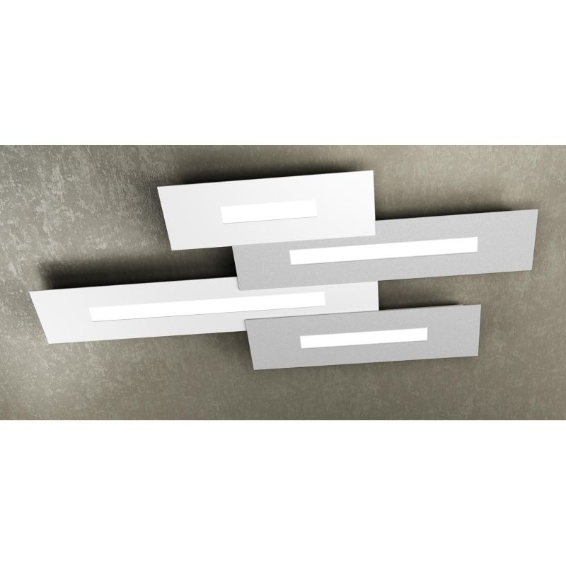 WALLY PLAFONIERA IN METALLO VERNICIATO 7 COLORI A LED 10W-16W-20W-30W SOSTITUIBILI Top Light Illuminazione - Cristalensi Shop On