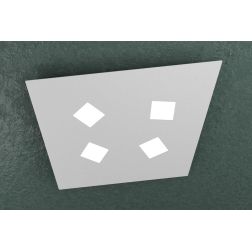 NOTE PLAFONIERA 4 LUCI MODERNA IN METALLO 3 COLORI CM 23X24 LAMPADINE ATTACCO GX53 Top Light Illuminazione - Cristalensi Shop On 2