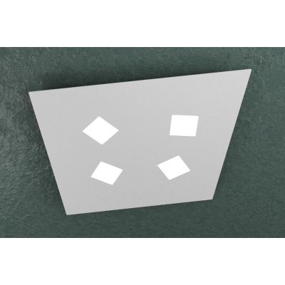 NOTE PLAFONIERA 4 LUCI MODERNA IN METALLO 3 COLORI CM 23X24 LAMPADINE ATTACCO GX53 Top Light Illuminazione - Cristalensi Shop On