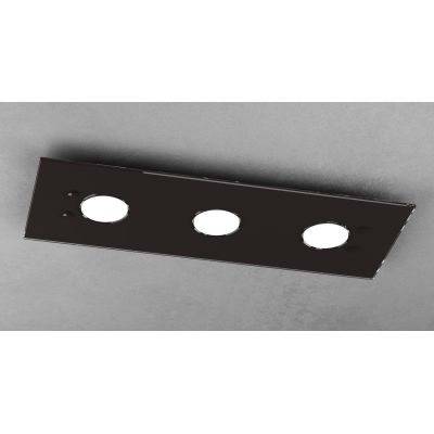 PATH PLAFONIERA RETTANGOLARE 3 COLORI CON 3 LUCI IN VETRO CON LAMPADINE ATTACCO GX53 SOSTITUIBILI Top Light Illuminazione - Cris