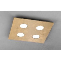 PATH PLAFONIERA IN 5 COLORI MODERNA CON 4 LUCI IN VETRO CON LAMPADINE ATTACCO GX53 SOSTITUIBILI Top Light Illuminazione - Crista 2