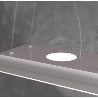 PATH SOSPENSIONE RETTANGOLARE LUCE SOPRA E SOTTO 5 COLORI CON 7 LUCI IN VETRO LAMPADINE GX53 Top Light Illuminazione - Cristalen