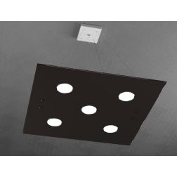 PATH SOSPENSIONE DOPPIA ILLUMINAZIONE 8 COLORI CON 7 LUCI IN VETRO CON LAMPADINE GX53 SOSTITUIBILI Top Light Illuminazione - Cri 2