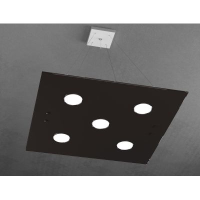 PATH SOSPENSIONE DOPPIA ILLUMINAZIONE 8 COLORI CON 7 LUCI IN VETRO CON LAMPADINE GX53 SOSTITUIBILI Top Light Illuminazione - Cri
